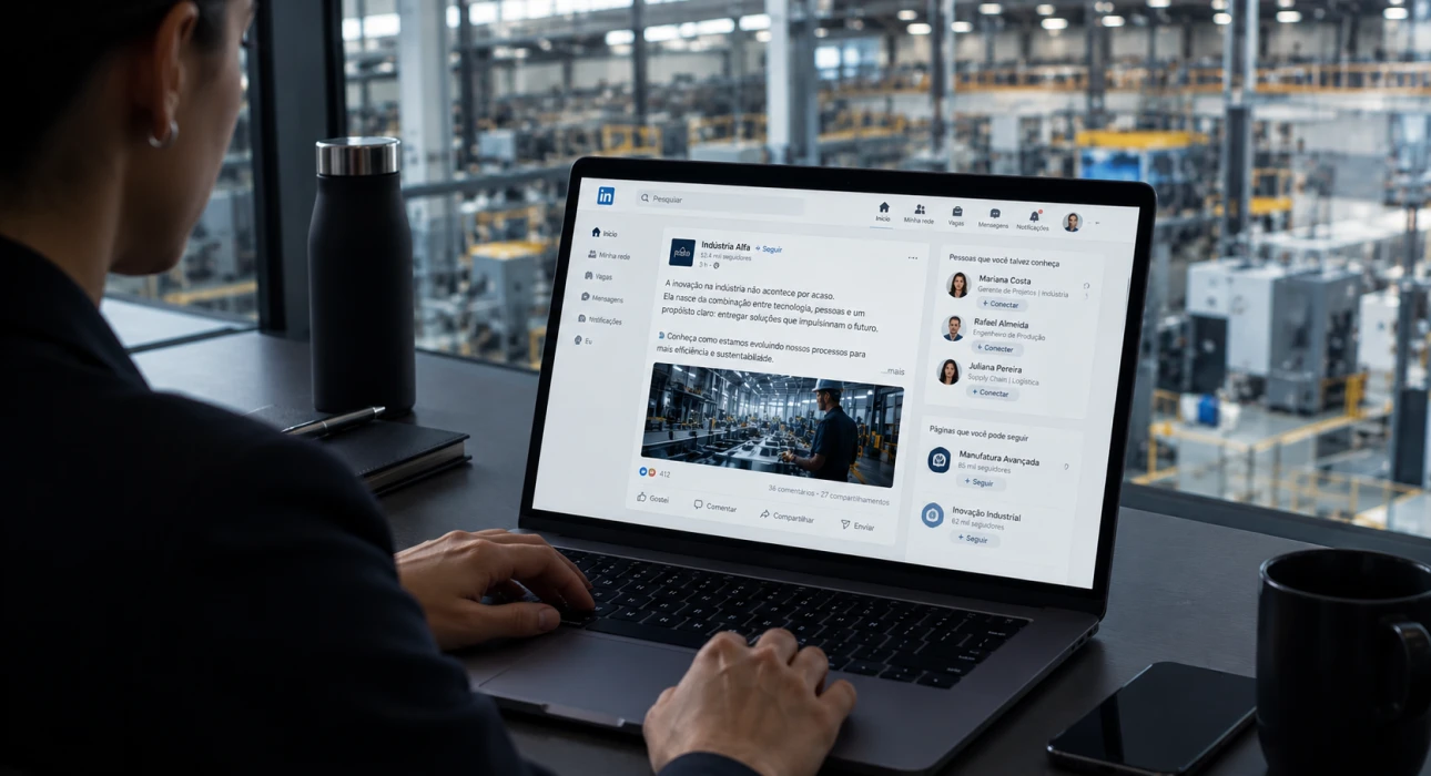 A indústria no LinkedIn: de presença a pipeline